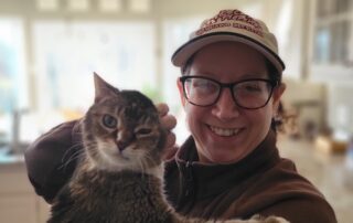 20230105_093002 Diane holding a client cat.