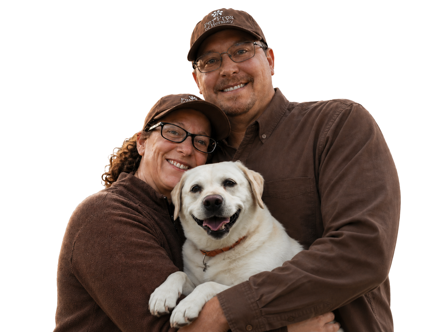 Edward and Diane Elliott with their dog Stella
